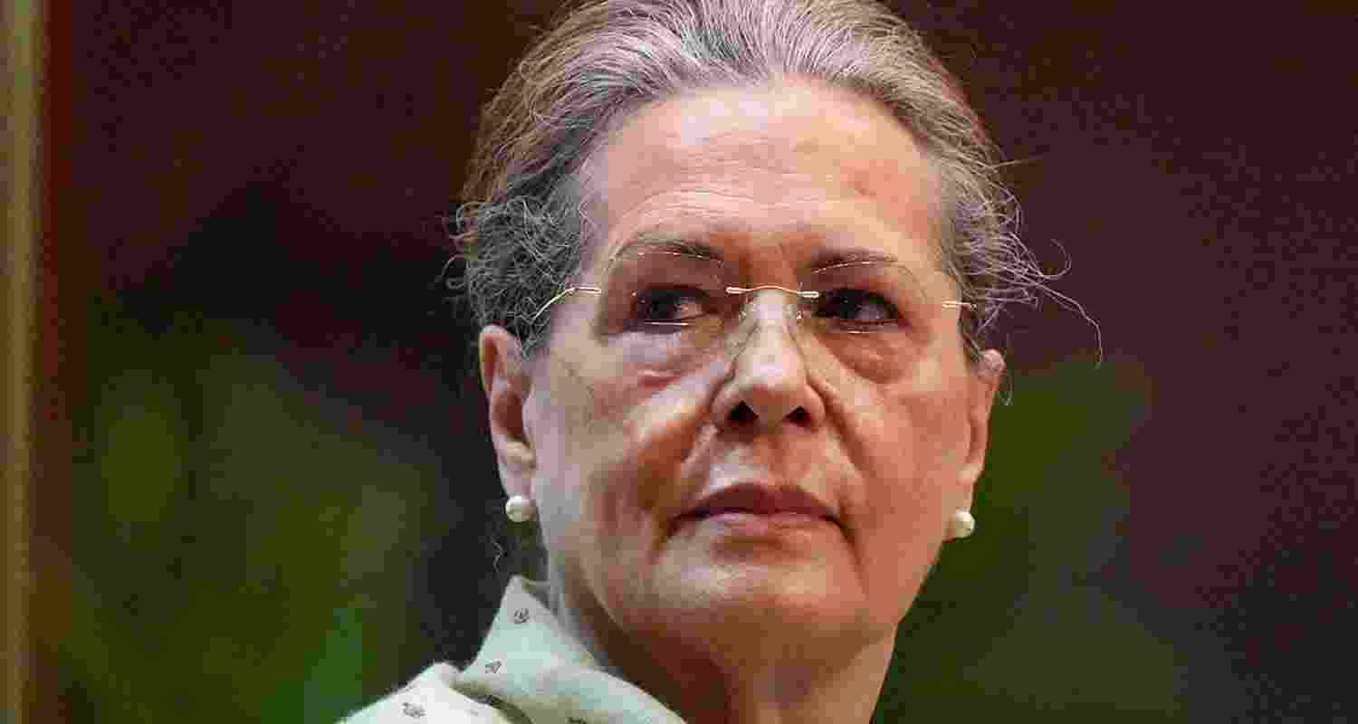 A file photo of former Congress President Sonia Gandhi.