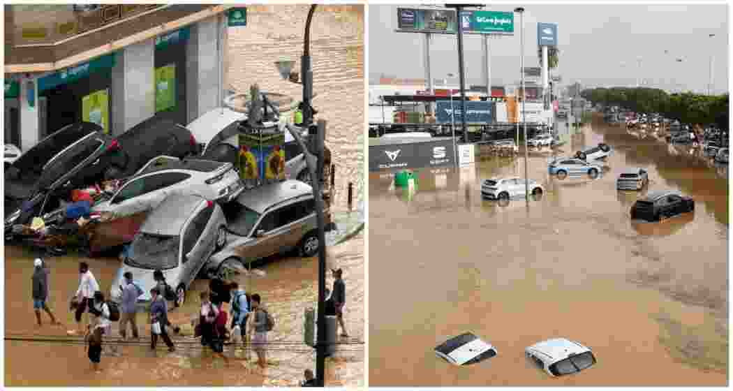 Torrential rains brought up to 12 inches of precipitation within hours on Tuesday, marking the heaviest rainfall Valencia has experienced in 28 years.