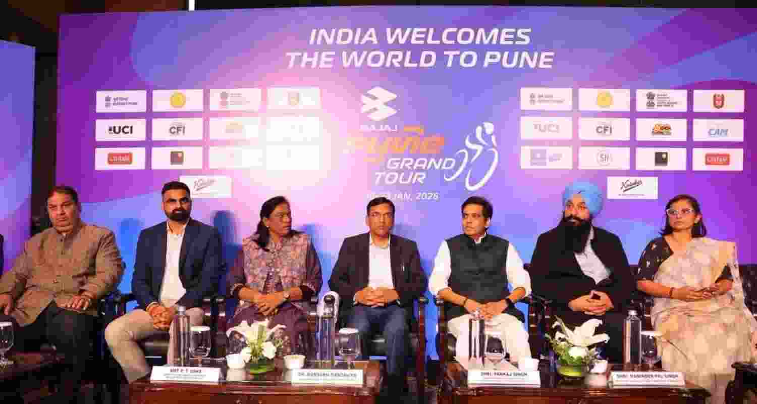 Union Minister for Youth Affairs and Sports Mansukh Mandaviya on Tuesday unveiled the trophy of the UCI Class 2.2 Pune Grand Tour.