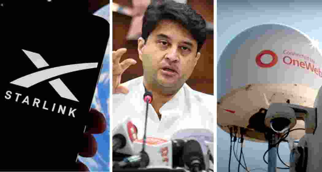 Union Telecom Minister Jyotiraditya Scindia said satcom services involving Starlink, OneWeb and other players would begin once security conditions are met. (File photo)