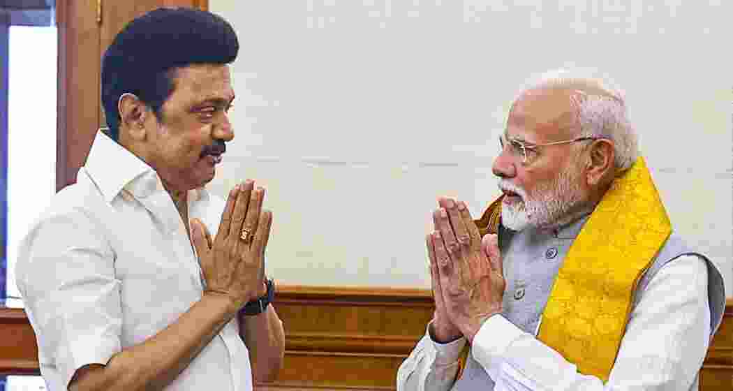 Tamil Nadu Chief Minister MK Stalin meets Prime Minister Narendra Modi in New Delhi to discuss amendments to the RTE and NCTE Acts and protections for long-serving teachers.