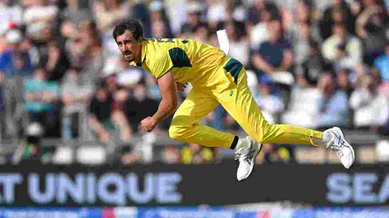 Australian pacer Mitchell Starc in action. Image via X.