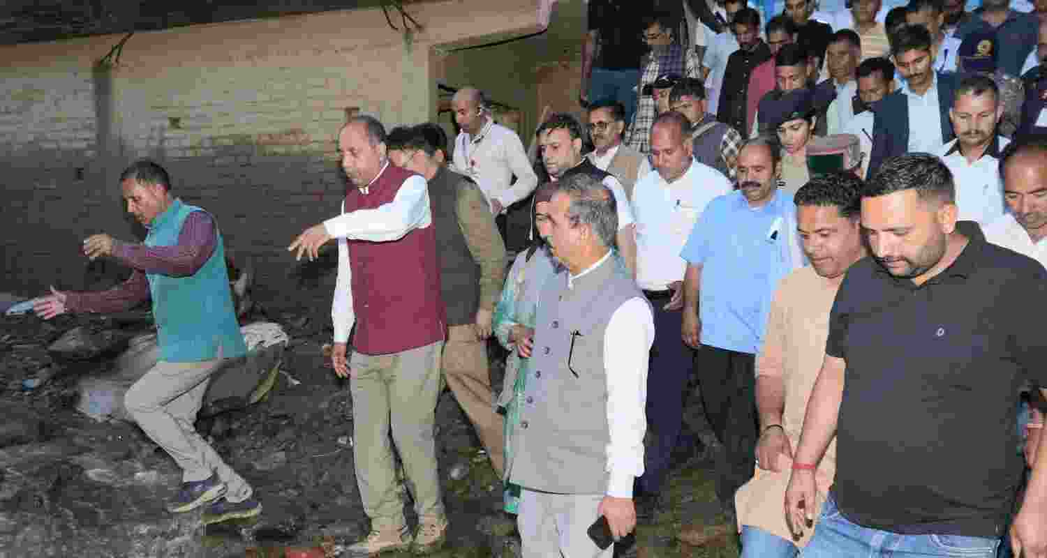 Himachal Chief Minister Thakur Sukhvinder Singh Sukhu and Leader of Opposition Jai Ram Thakur both met the people there and assured of every possible help.