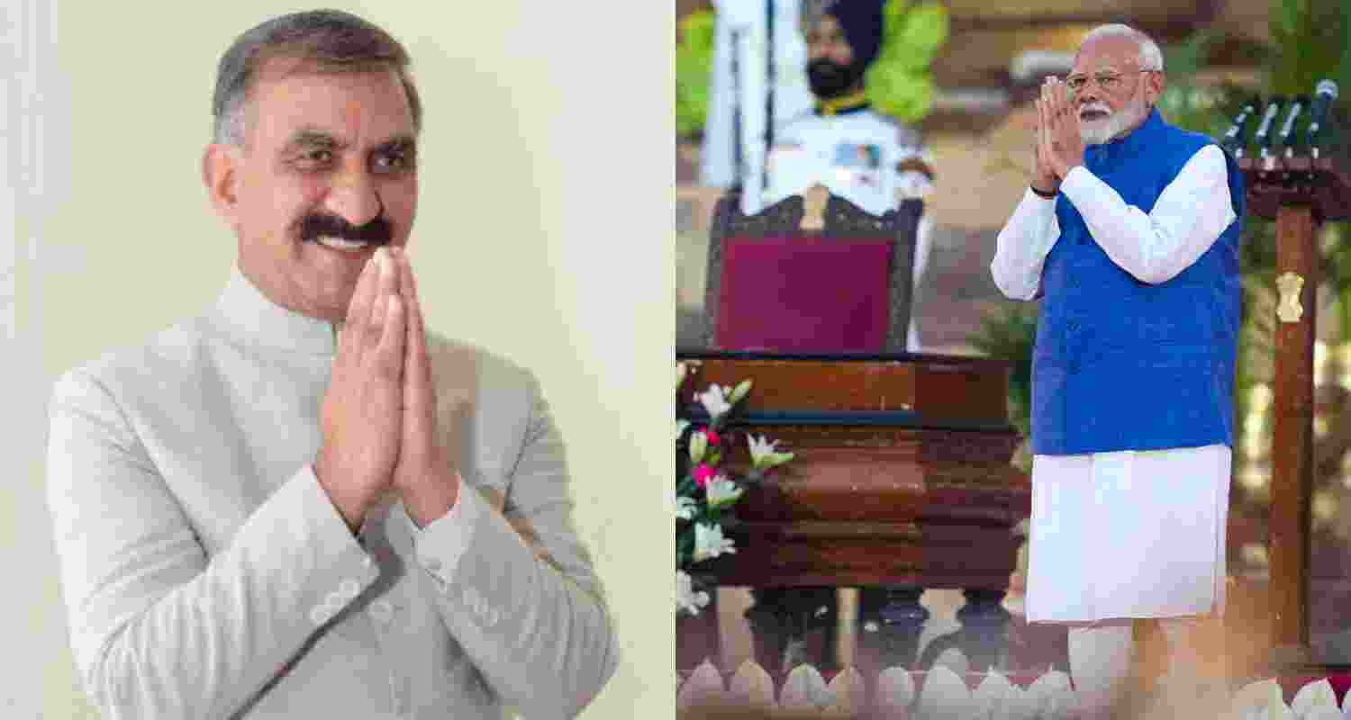Himachal CM Sukhu congratulates PM Modi. 
