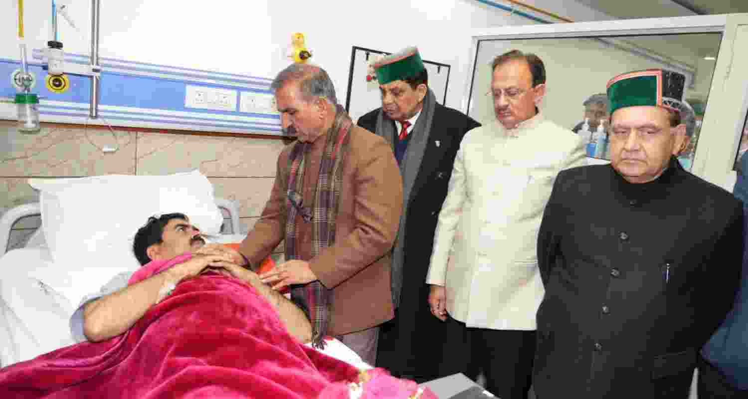 CM Sukhu visits IGMC, assures action in Bilaspur shooting
