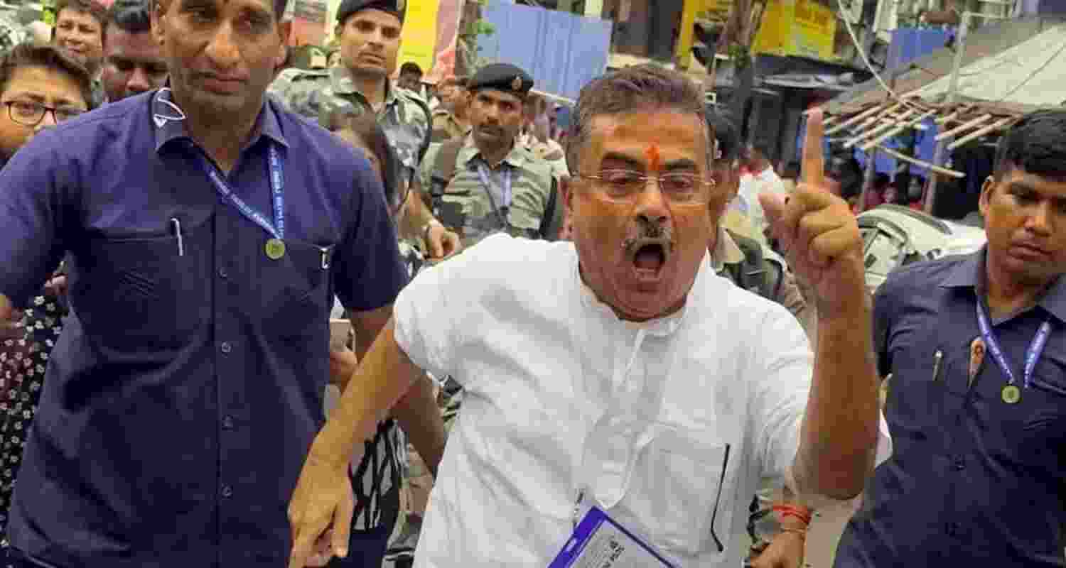 LoP Suvendu Adhikari alleged the TMC had brought some Bangladeshis Muslims for false voting before he arrived there. “I chased them away and forced them to jump into the Tolly’s Canal near the Chief Minister’s residence”.