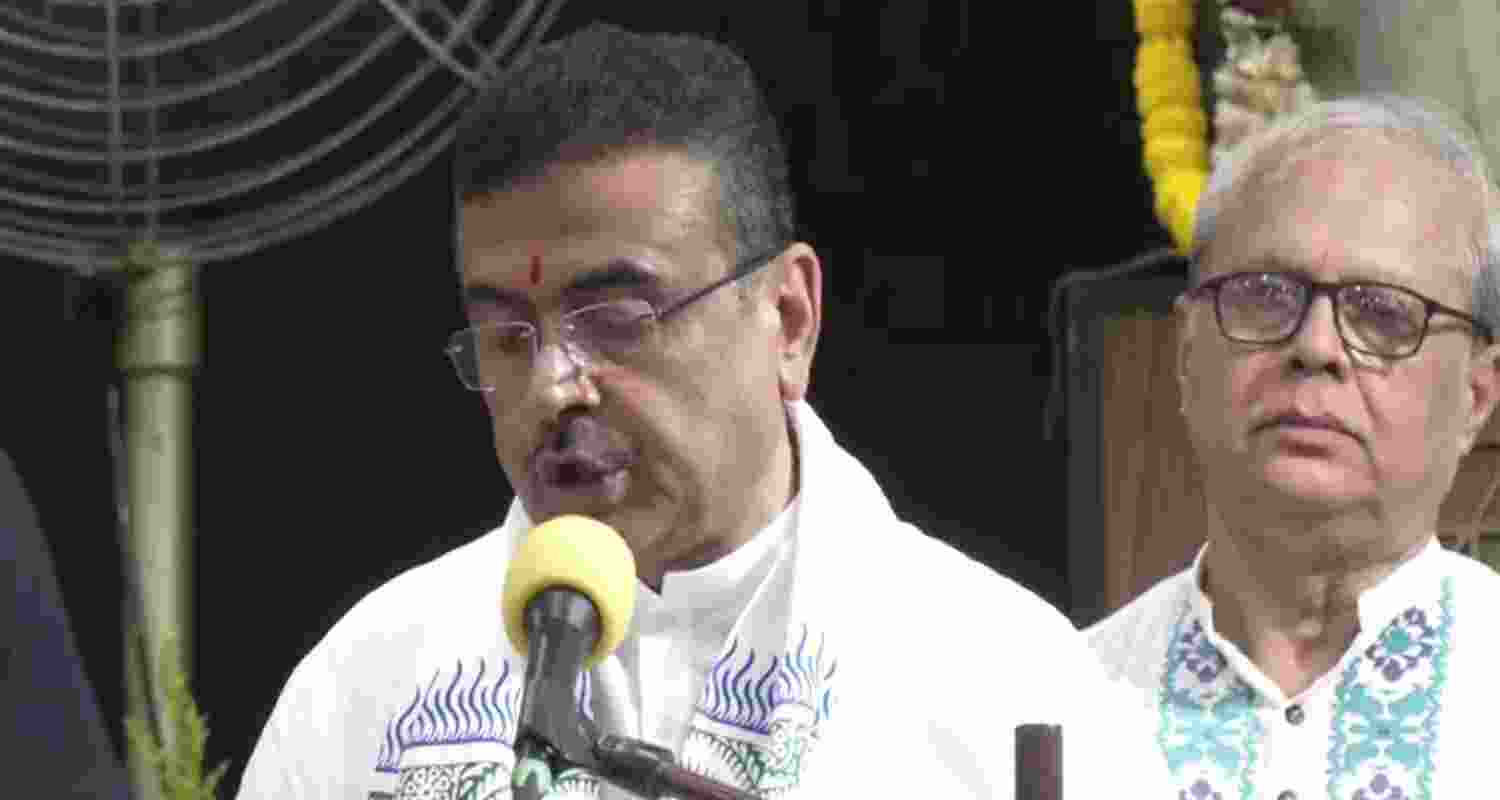 CM Adhikari seeks Sonia’s apology for insulting ‘Vande Mataram’ 