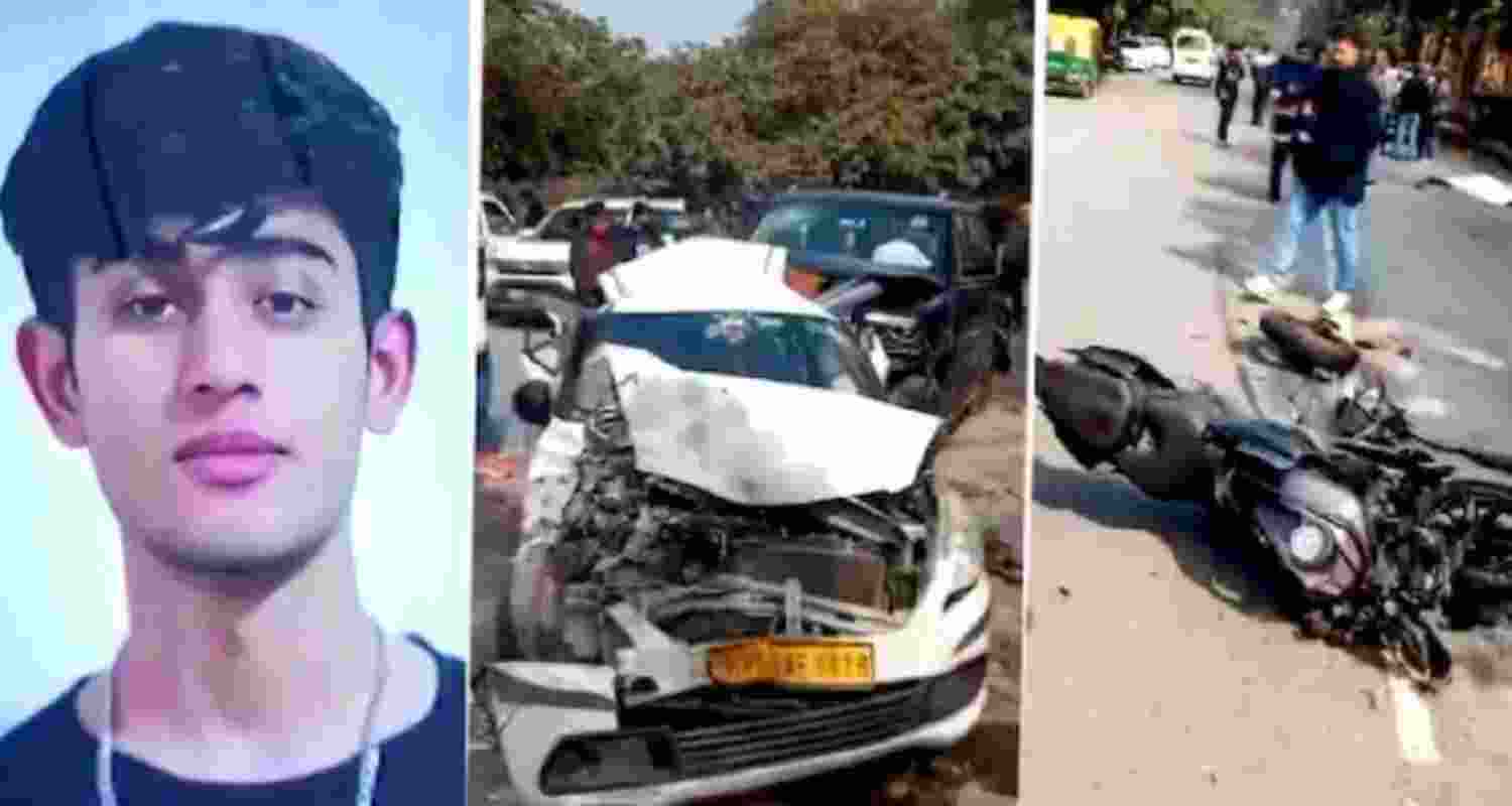 The crash, which occurred earlier this month near Lal Bahadur Shastri College, was captured on camera. According to Delhi Police, the Scorpio rammed into a motorcycle coming from the opposite direction before colliding with a parked taxi. The biker, Sahil Dhaneshra, died at the scene, while the taxi driver was hospitalised.