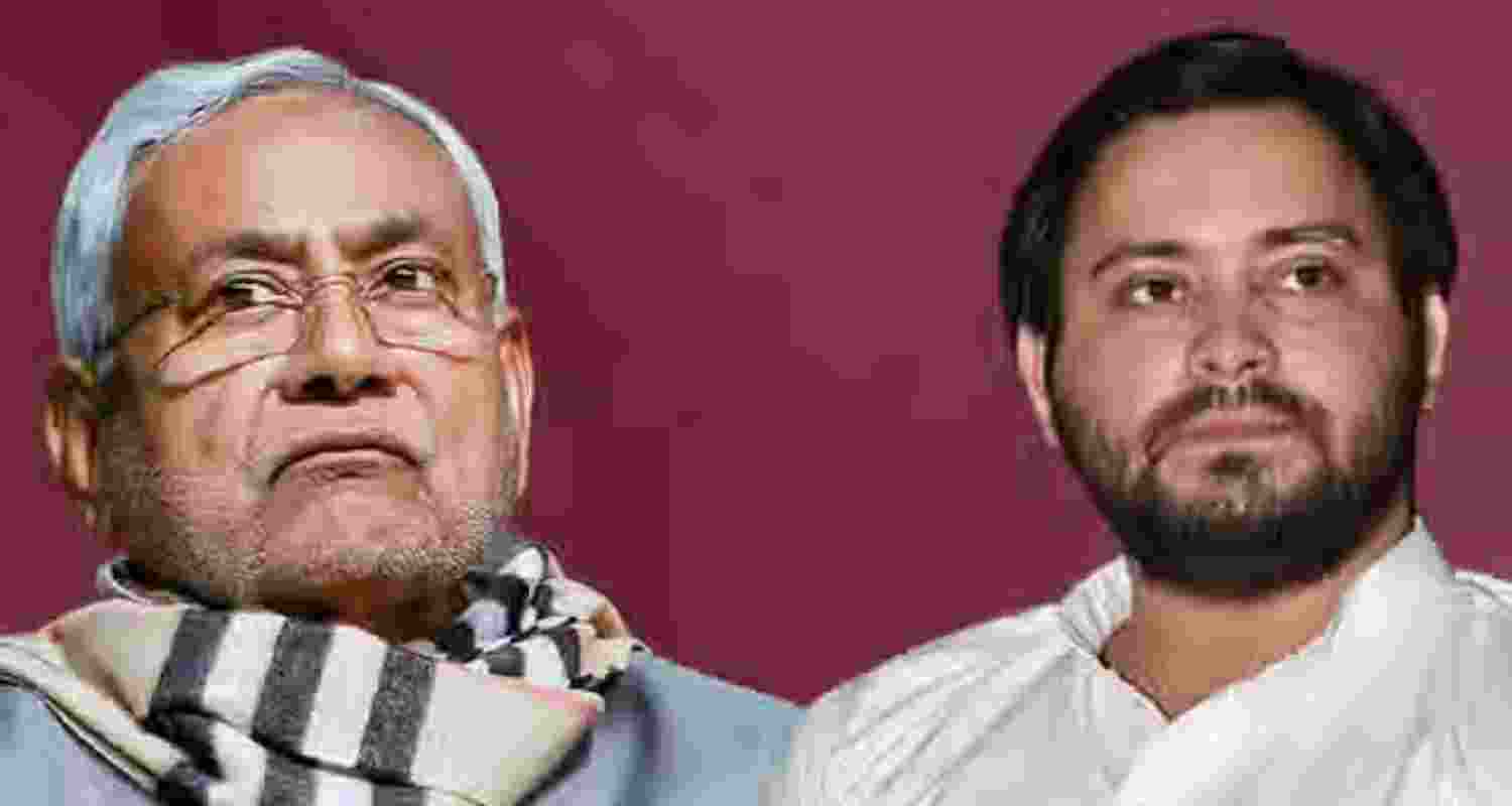 A representative image of Bihar Chief Minister Nitish Kumar and Tejaswi Yadav.