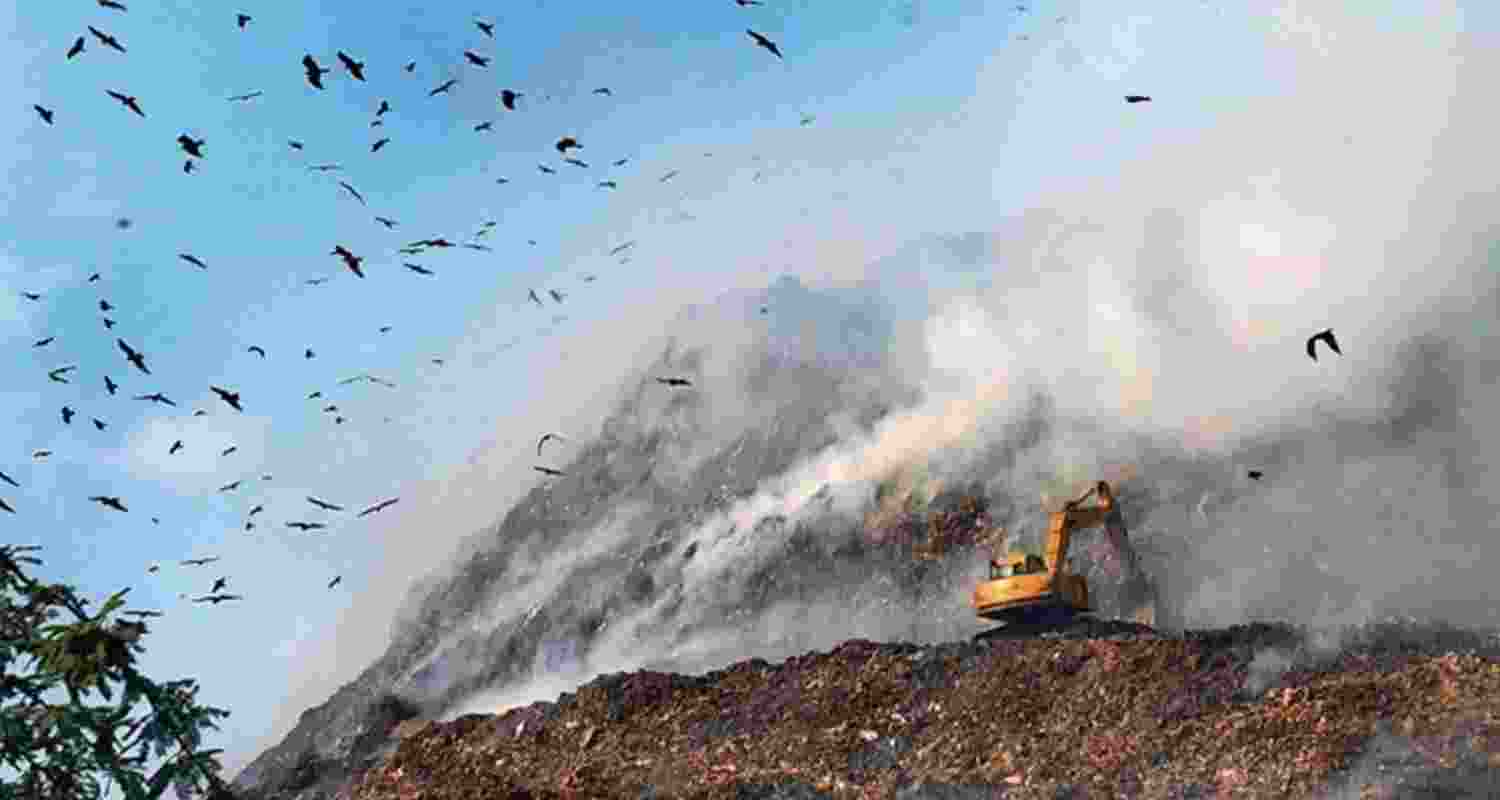 The Ghazipur landfill in Delhi's Ghazipur is taller than the Taj Mahal. The mountains of trash have been a cause of concern.