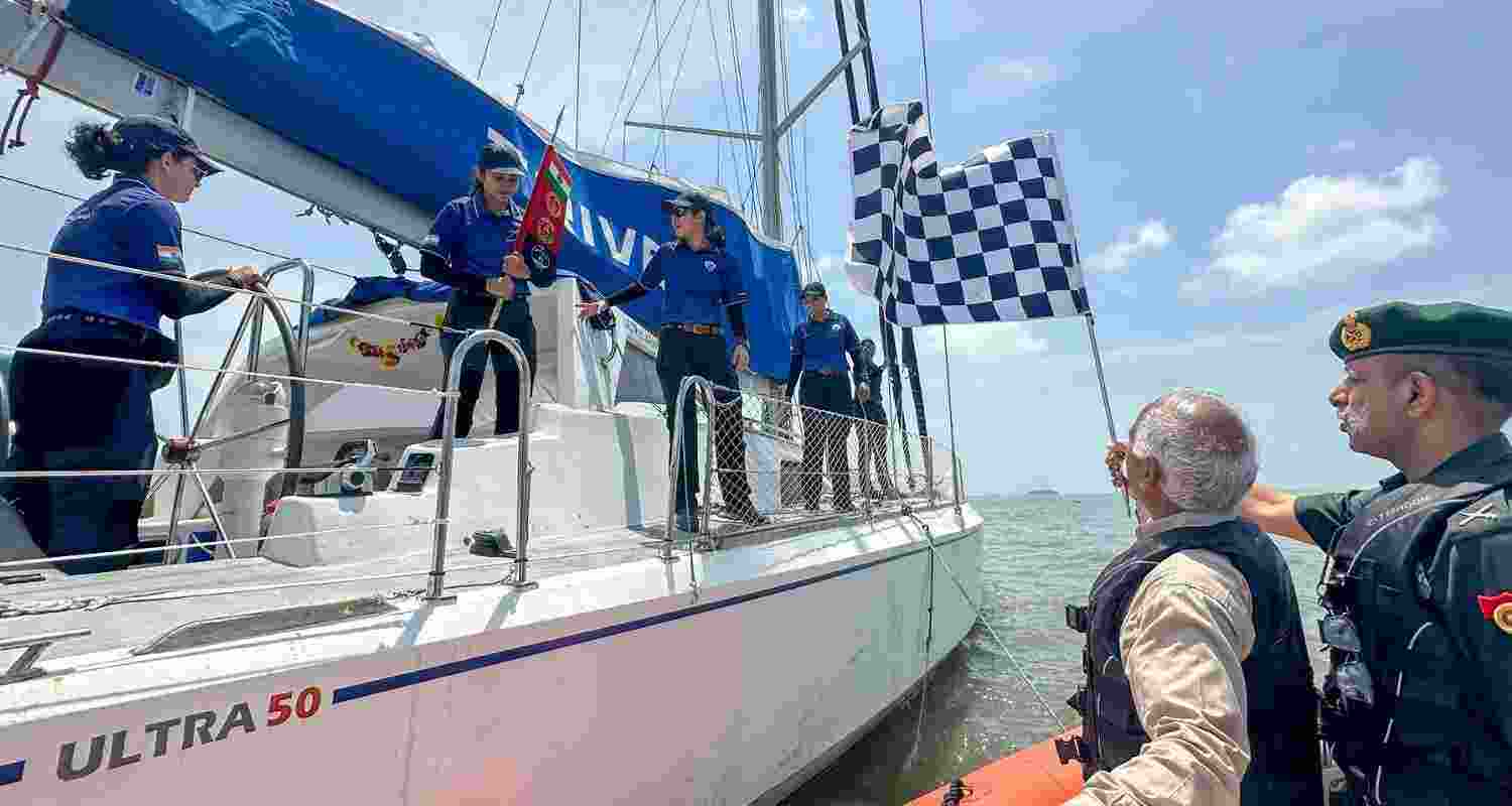 India's all-women tri-services sailing voyage begins