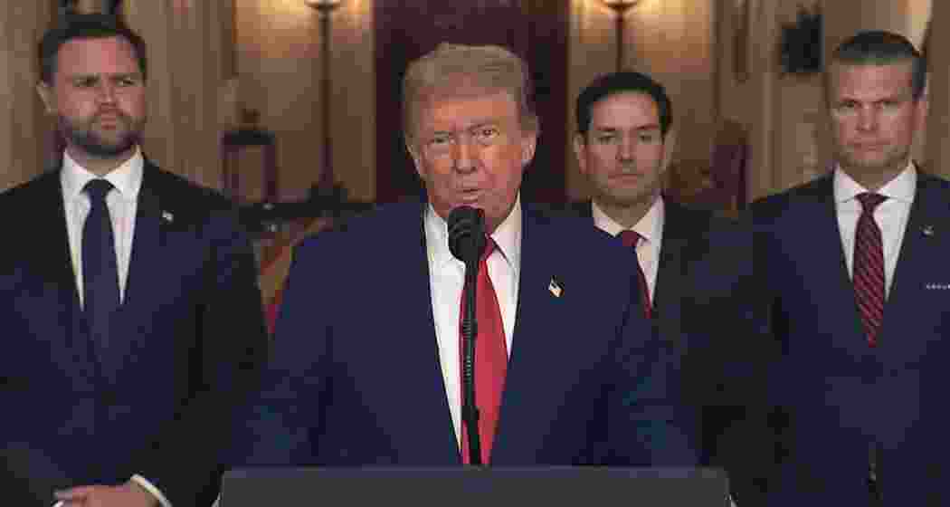 President Donald Trump addresses the nation after US stealth bombers and missiles struck three of Iran’s most vital nuclear sites in what he called a “spectacular military success”.