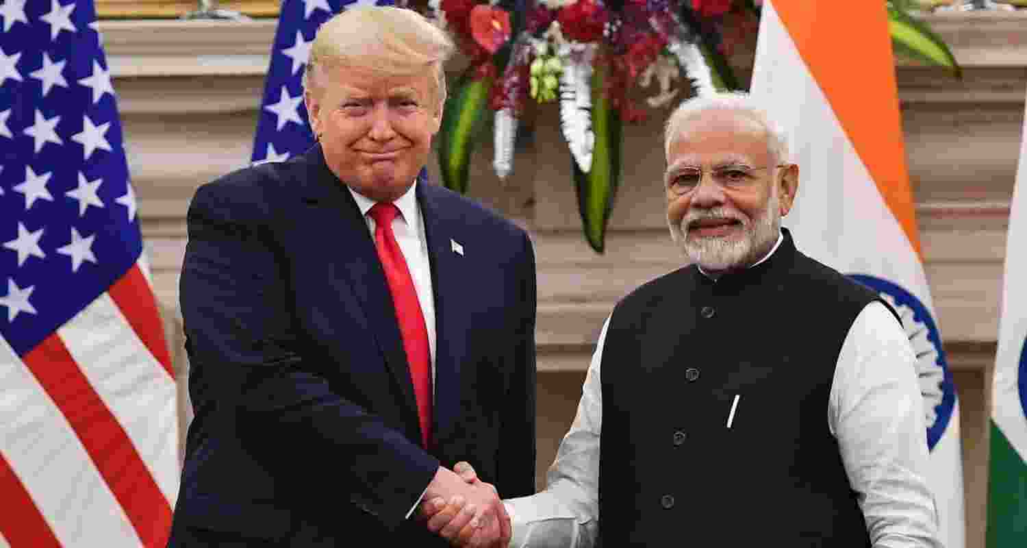 The US President Donald Trump (left) and Prime Minister Narendra Modi.
