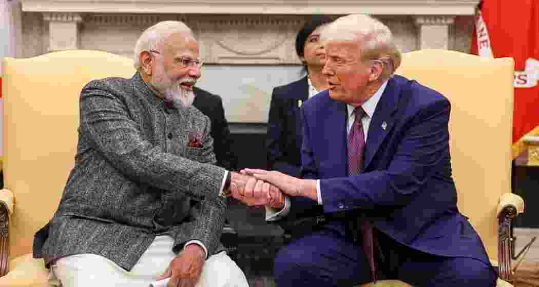 Indian Prime Minister Narendra Modi with US President Donald Trump at the White House during his recent visit.