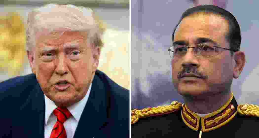 US President Donald Trump and Pakistan’s army chief Field Marshal Asim Munir.