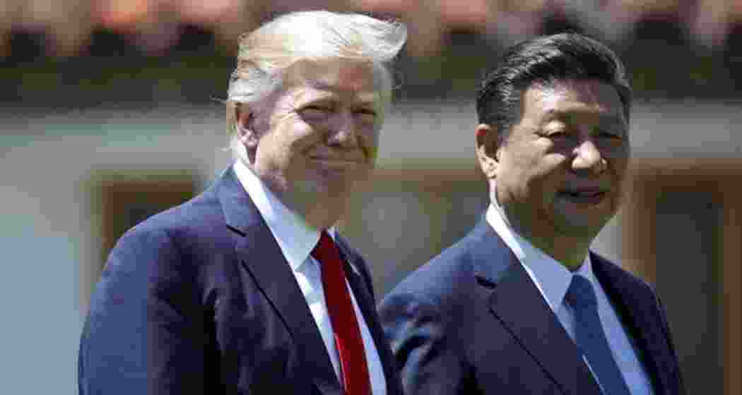 US president-elect Donald Trump (L), China’s president Xi Jinping (R).