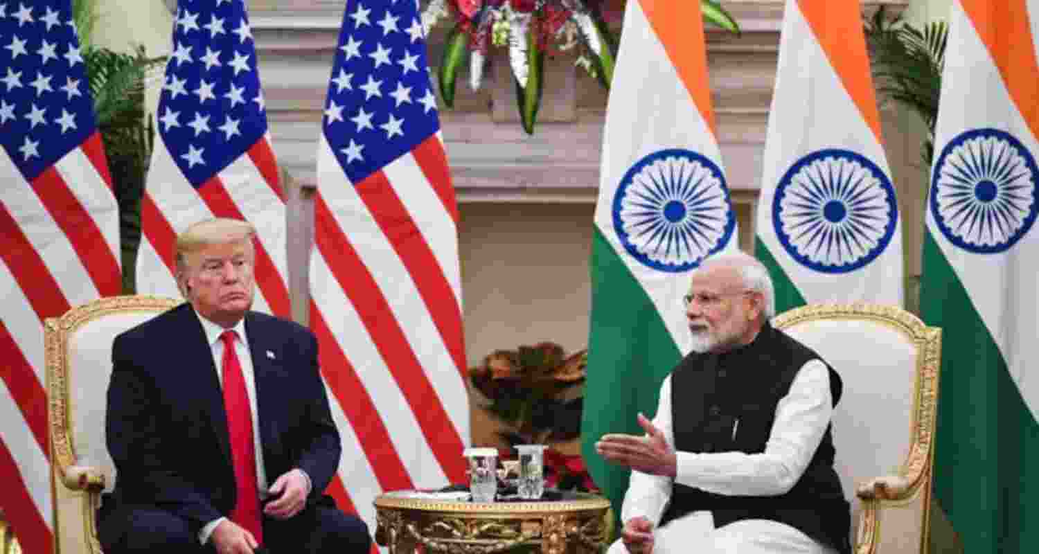 Prime Minister Narendra Modi with US President Donald Trump