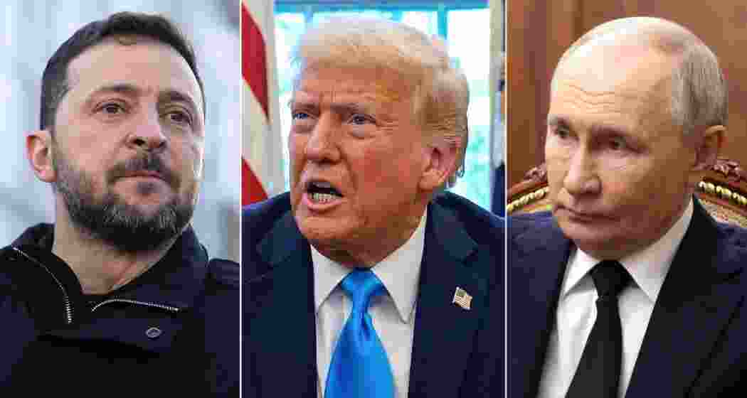  Zelenskyy, Trump, and Putin. 