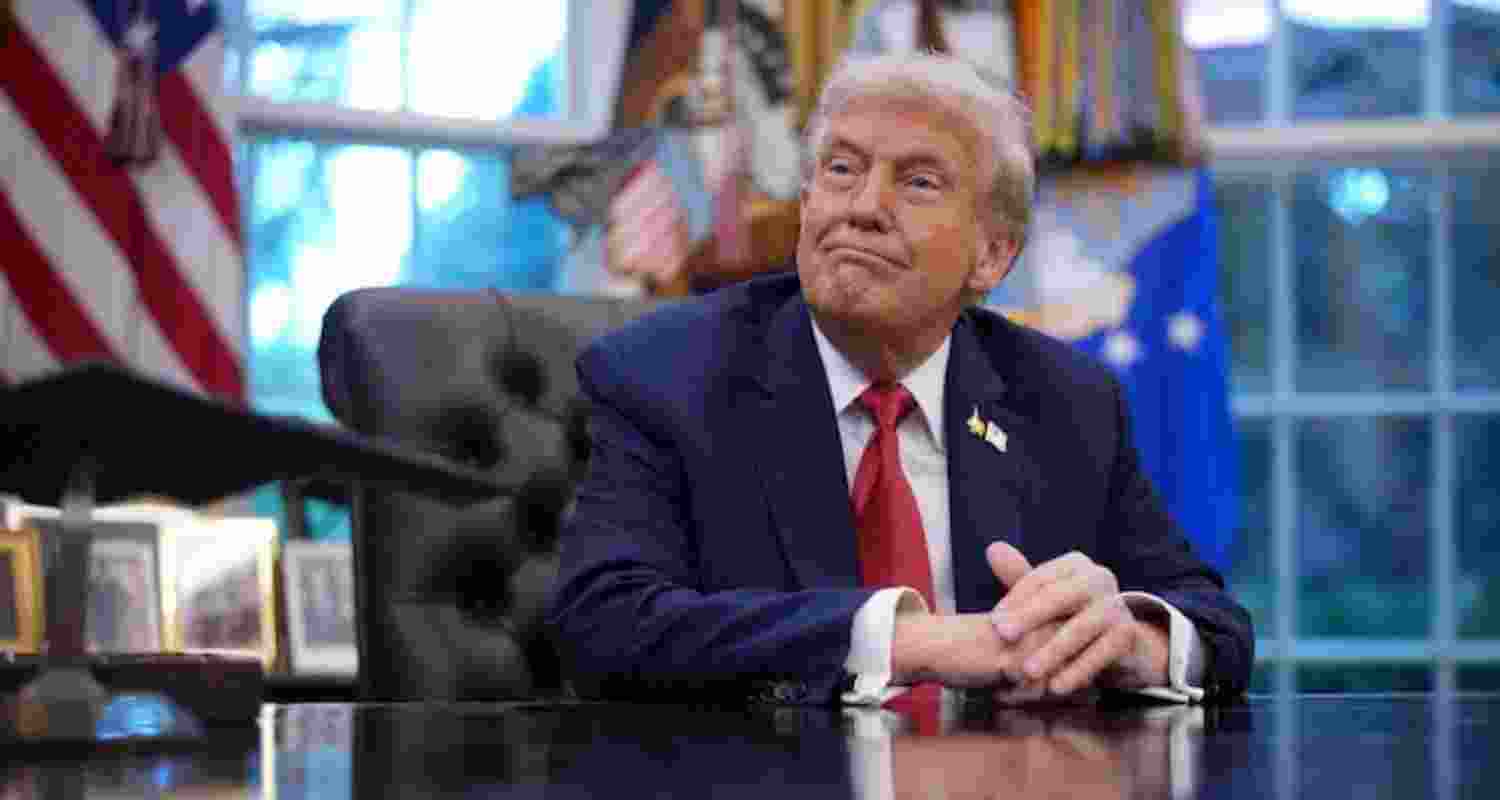 A file photo of US President Donald Trump.