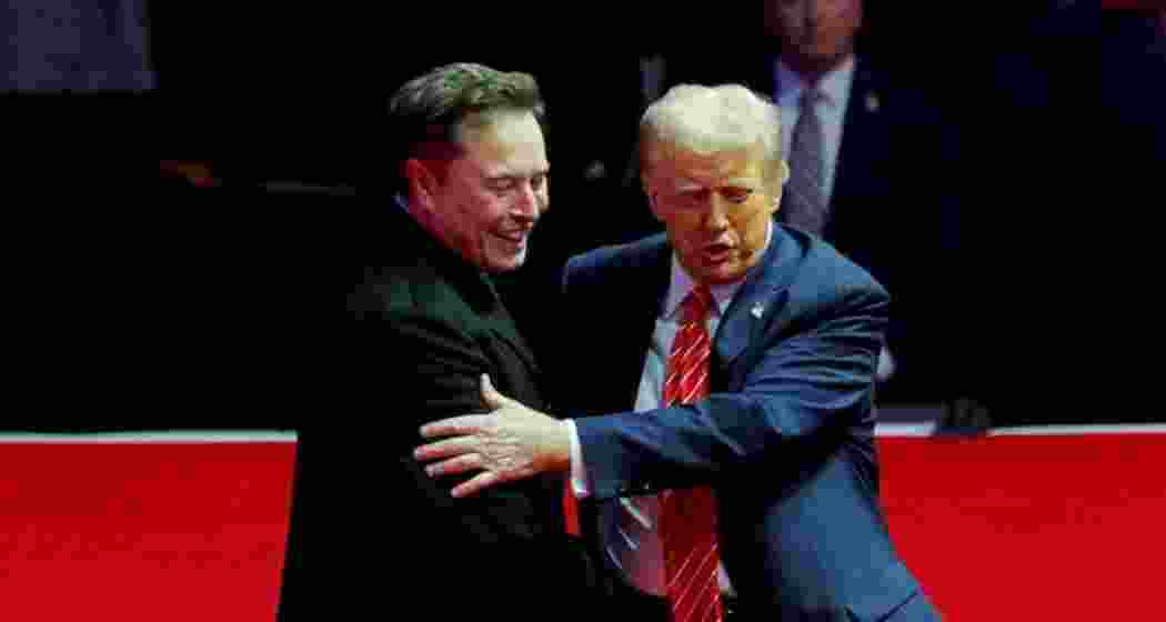 Elon Musk with President Donald Trump. (File photo)