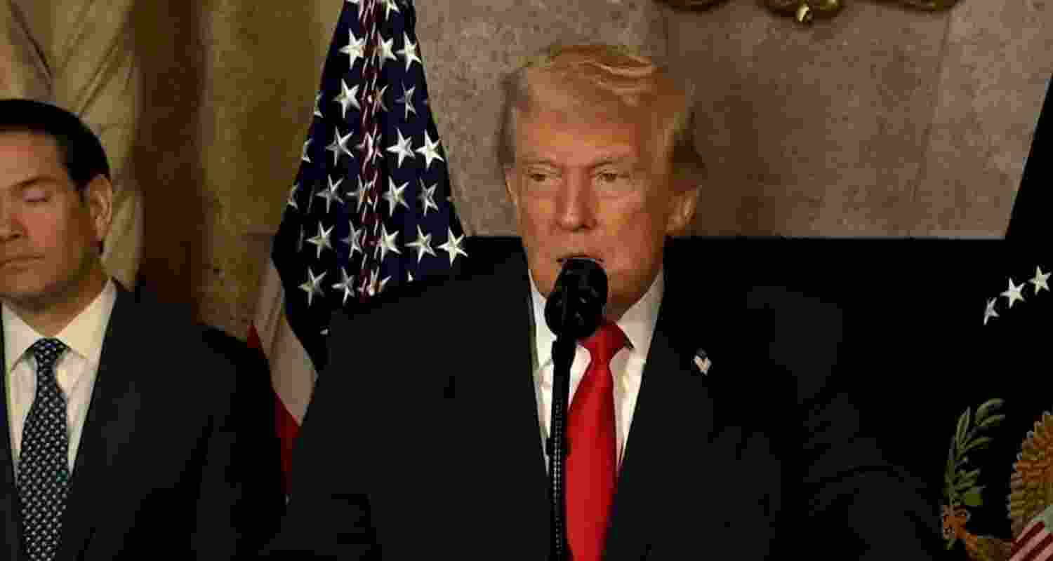 US President Donald Trump - file image.