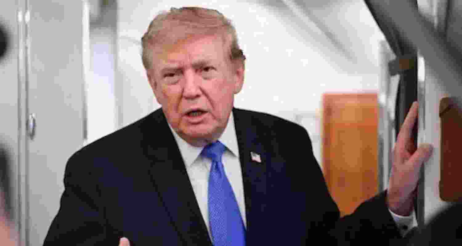 US President Donald Trump - file image.