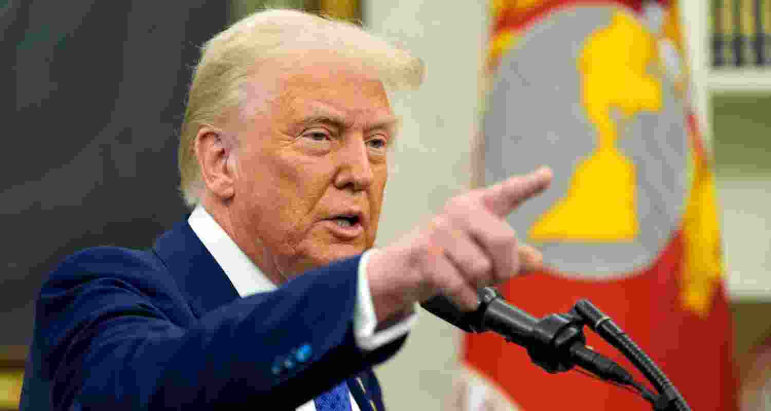 US President Donald Trump - file image.