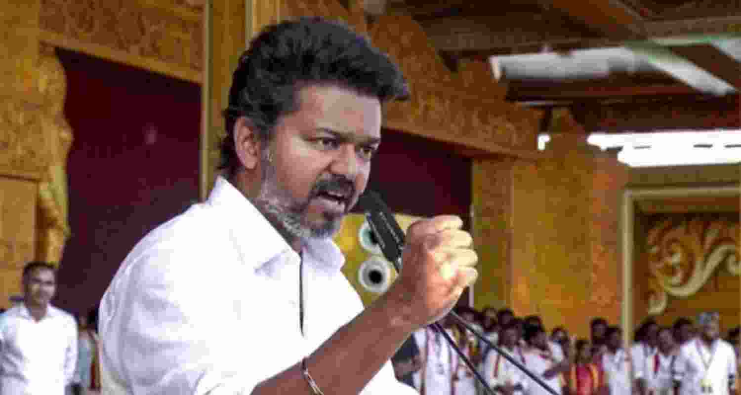 Tamilaga Vettri Kazhagam chief Vijay.