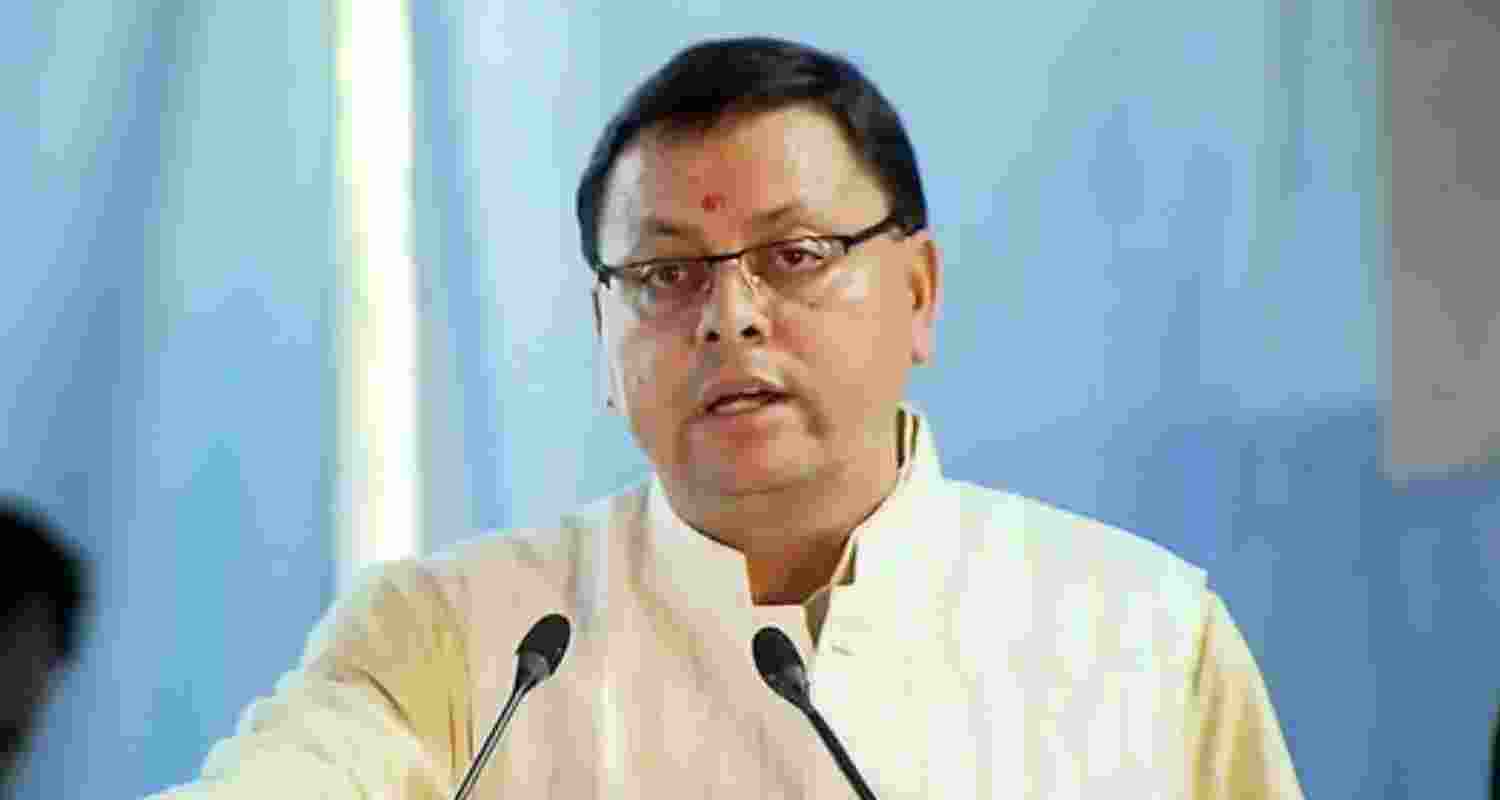 Pushkar Singh Dhami. 