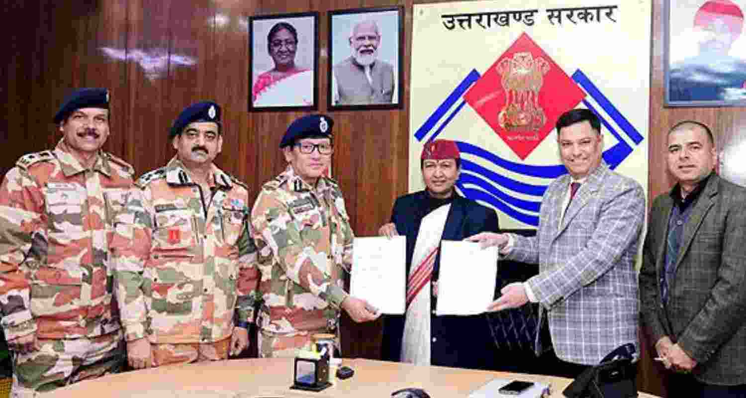 Uttarakhand Tourism Development Board signs MoU with ITBP. 
