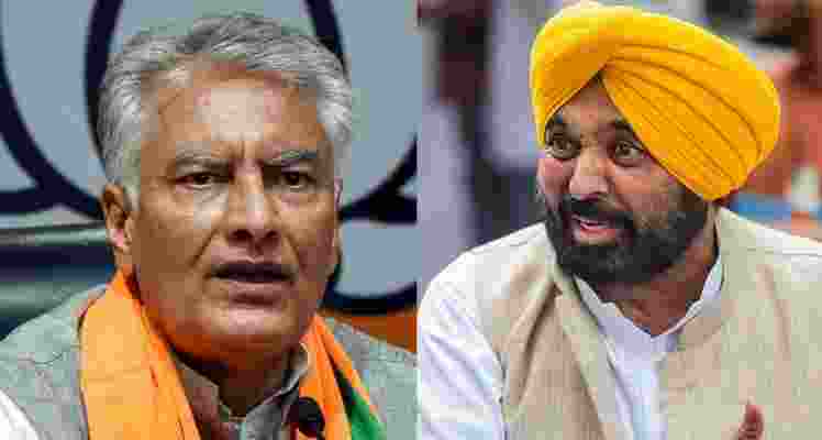 Punjab BJP chief Sunil Jakhar (Left) Punjab CM Bhagwant Mann (Right). 