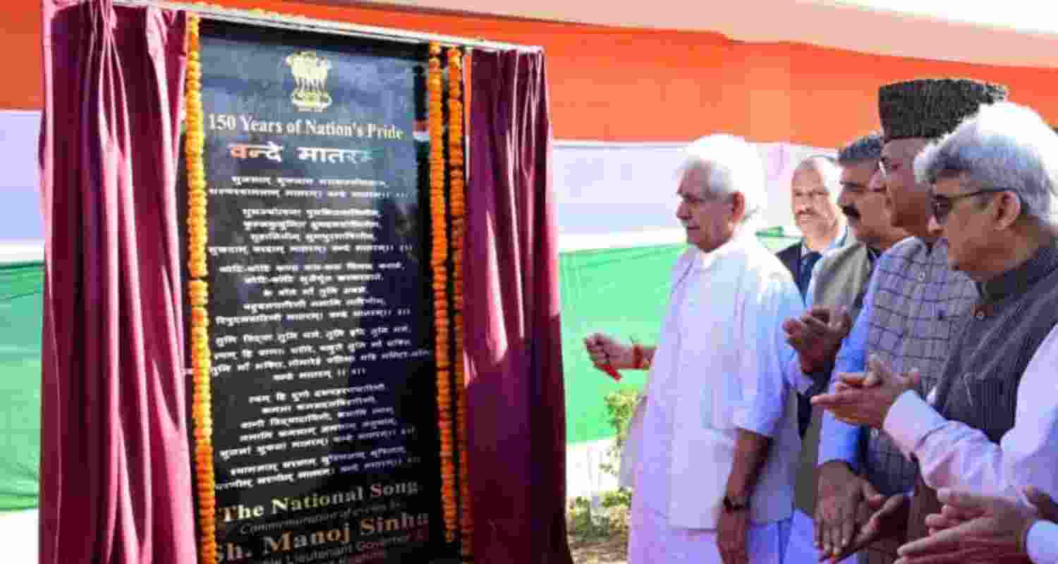 'Vande Matram': LG attends official function, BJP chooses Kashmir