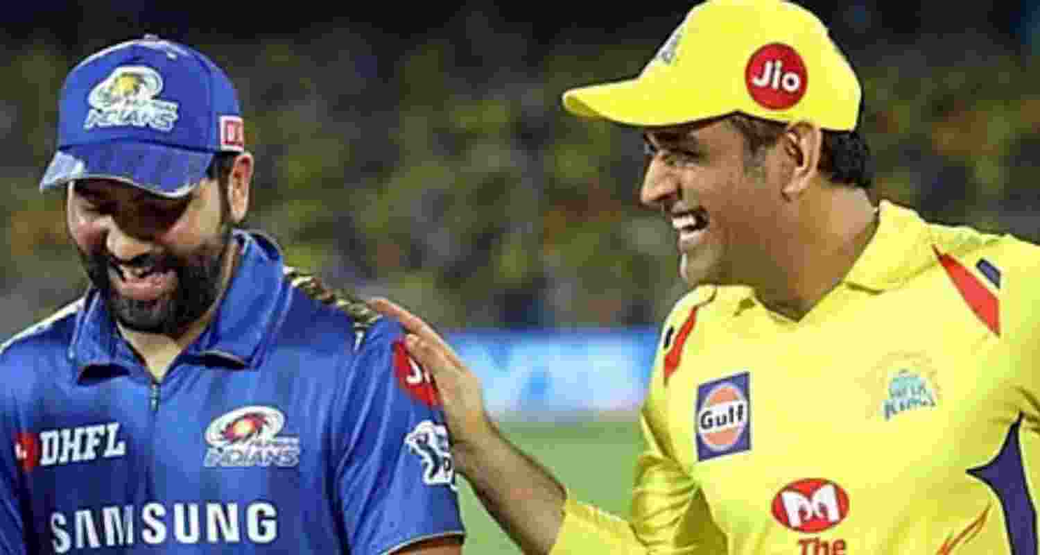  Rohit Sharma and MS Dhoni. 