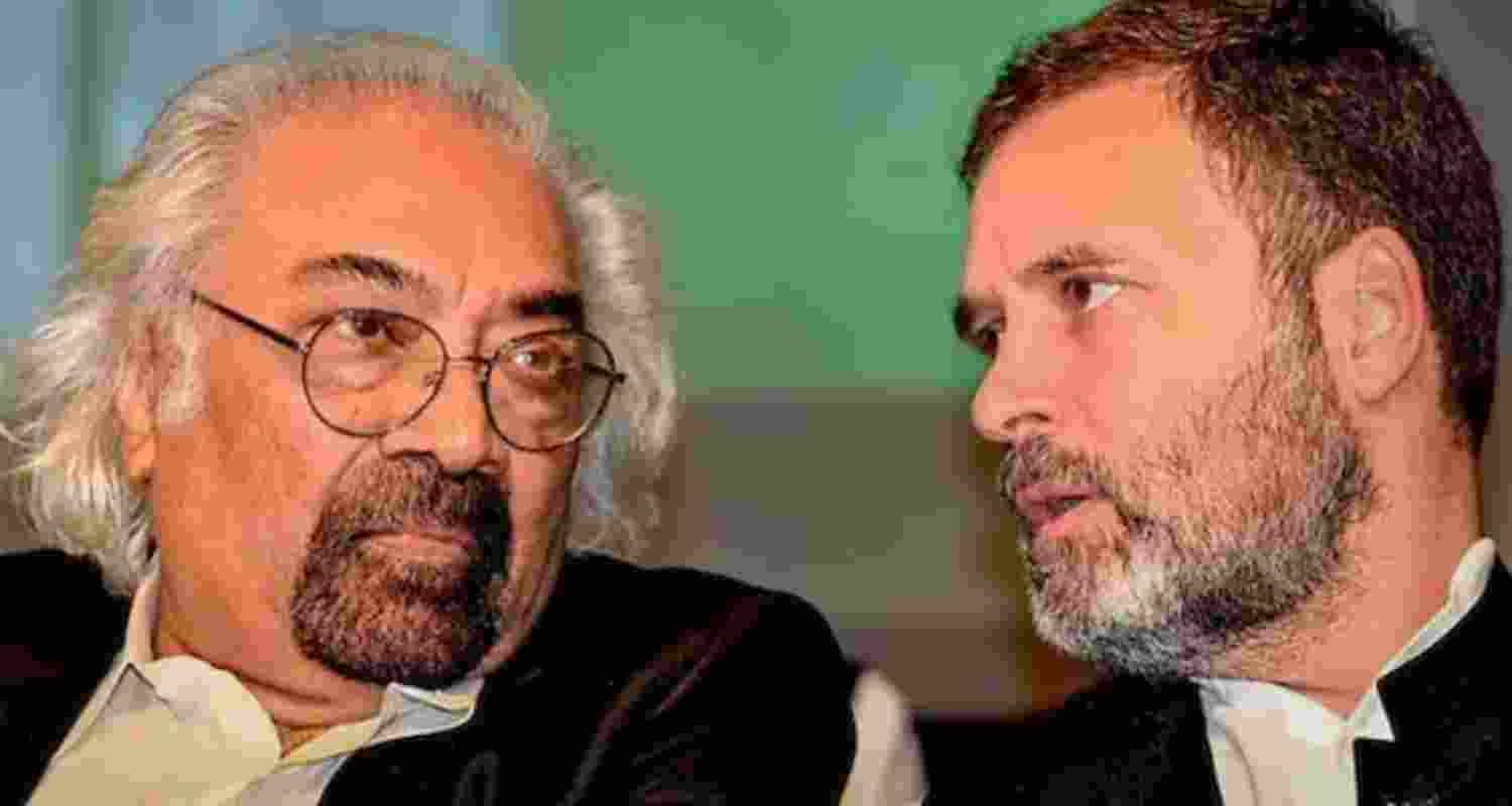 Sam Pitroda tries to defend Congress' Manifesto by trying to corner PM Modi. Image X.