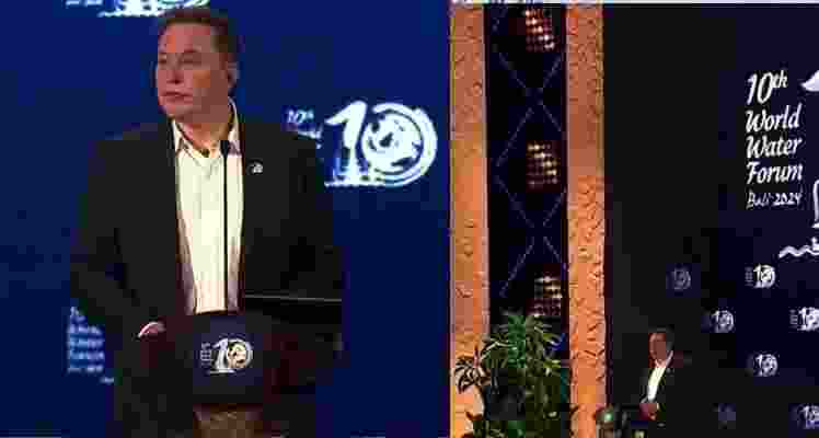 American tycoon Elon Musk believes that solar power plants could be a key solution to the global water crisis during his speech at the 10th World Water Forum 2024 in Nusa Dua, Badung, Bali, on Monday, May 20.