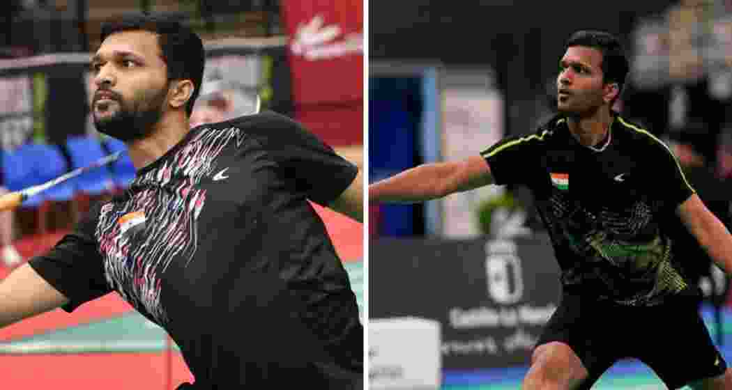 Indian Para Shuttlers Nitesh Kumar and Sukant Kadam.