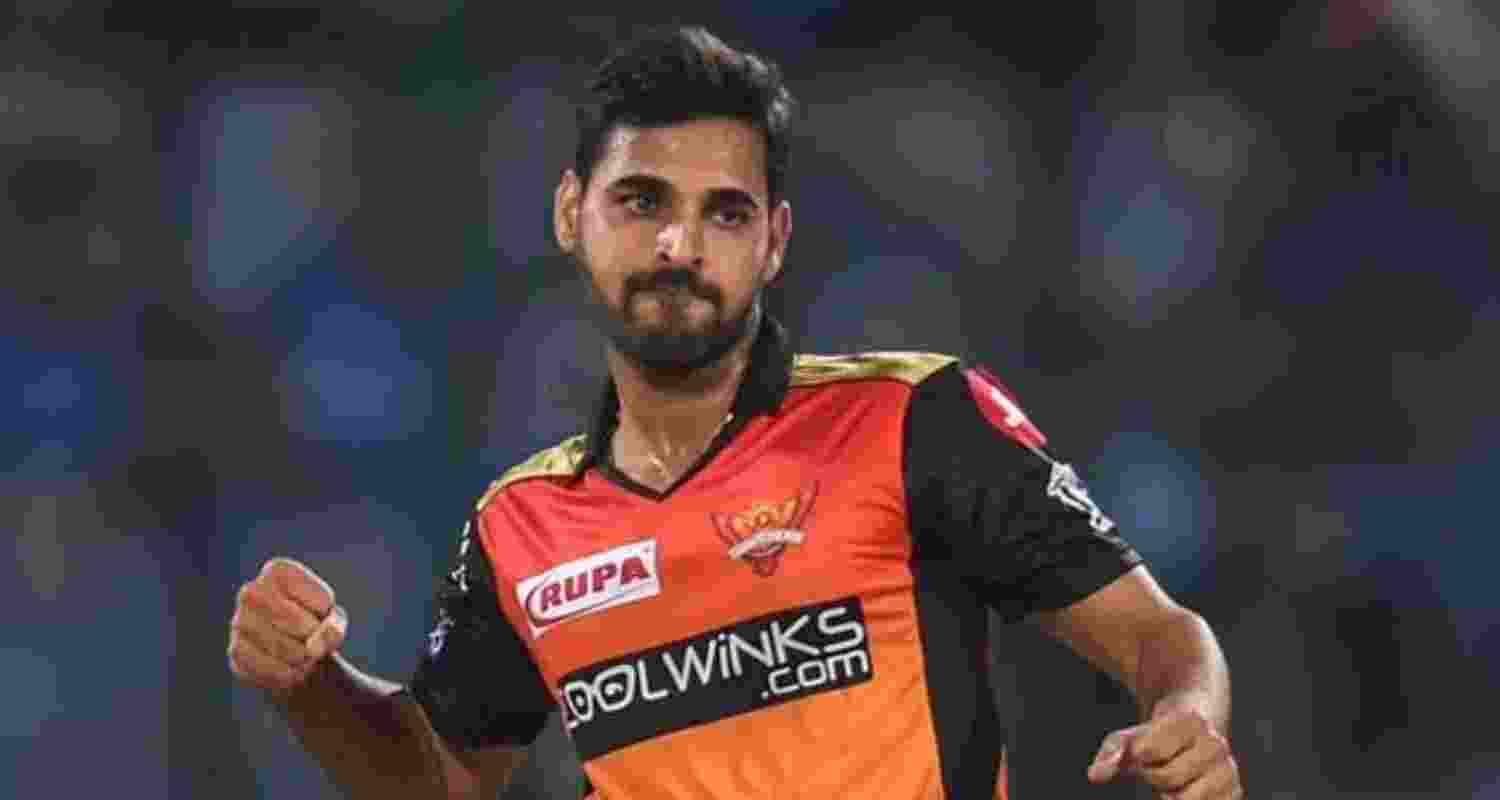 Bhuvneshwar Kumar during his stint at Sunrisers Hyderabad. File Image. 
