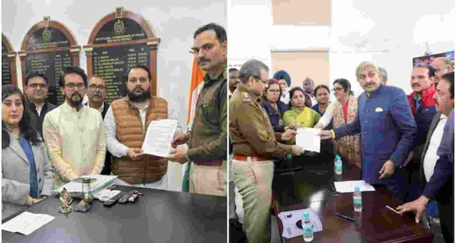 BJP accuses Rahul Gandhi as Congress files counter complaint.