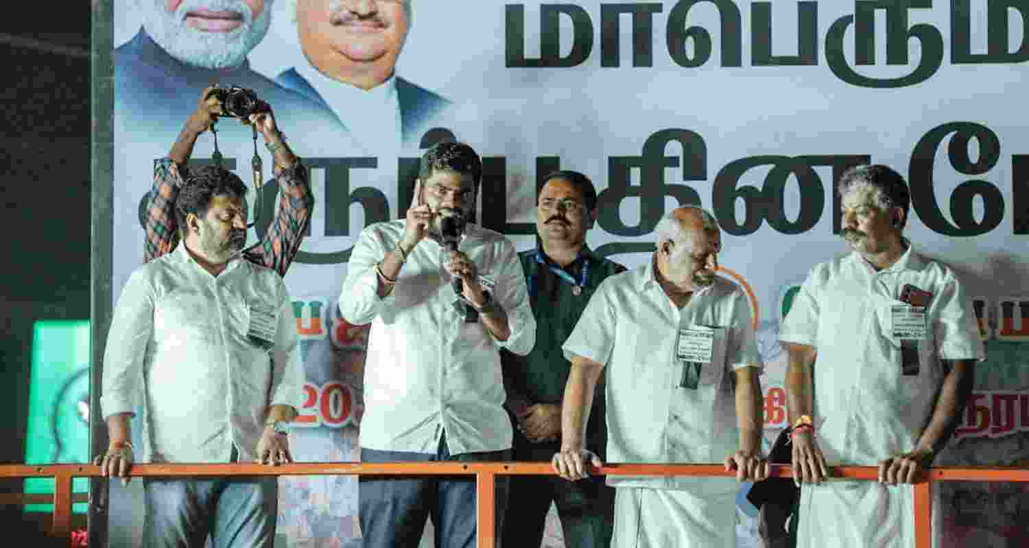 Annamalai accuses DMK of supporting Coimbatore blast mastermind.