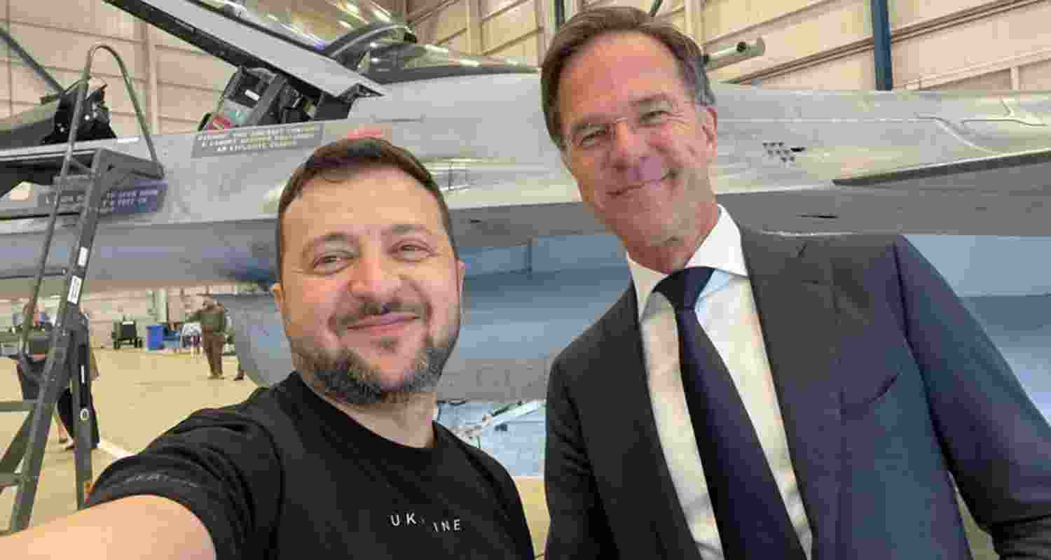 Netherlands to enhance Ukraine's defence with 6 billion euros support. File Photo of President Zelensky in Netherlands.