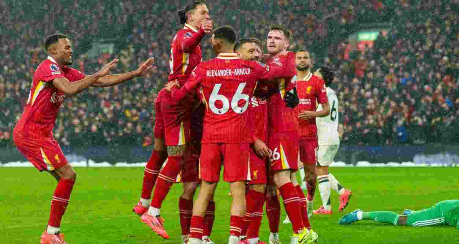 Liverpool thrash Accrington Stanley with comprehensive 4-0 win. Image X.