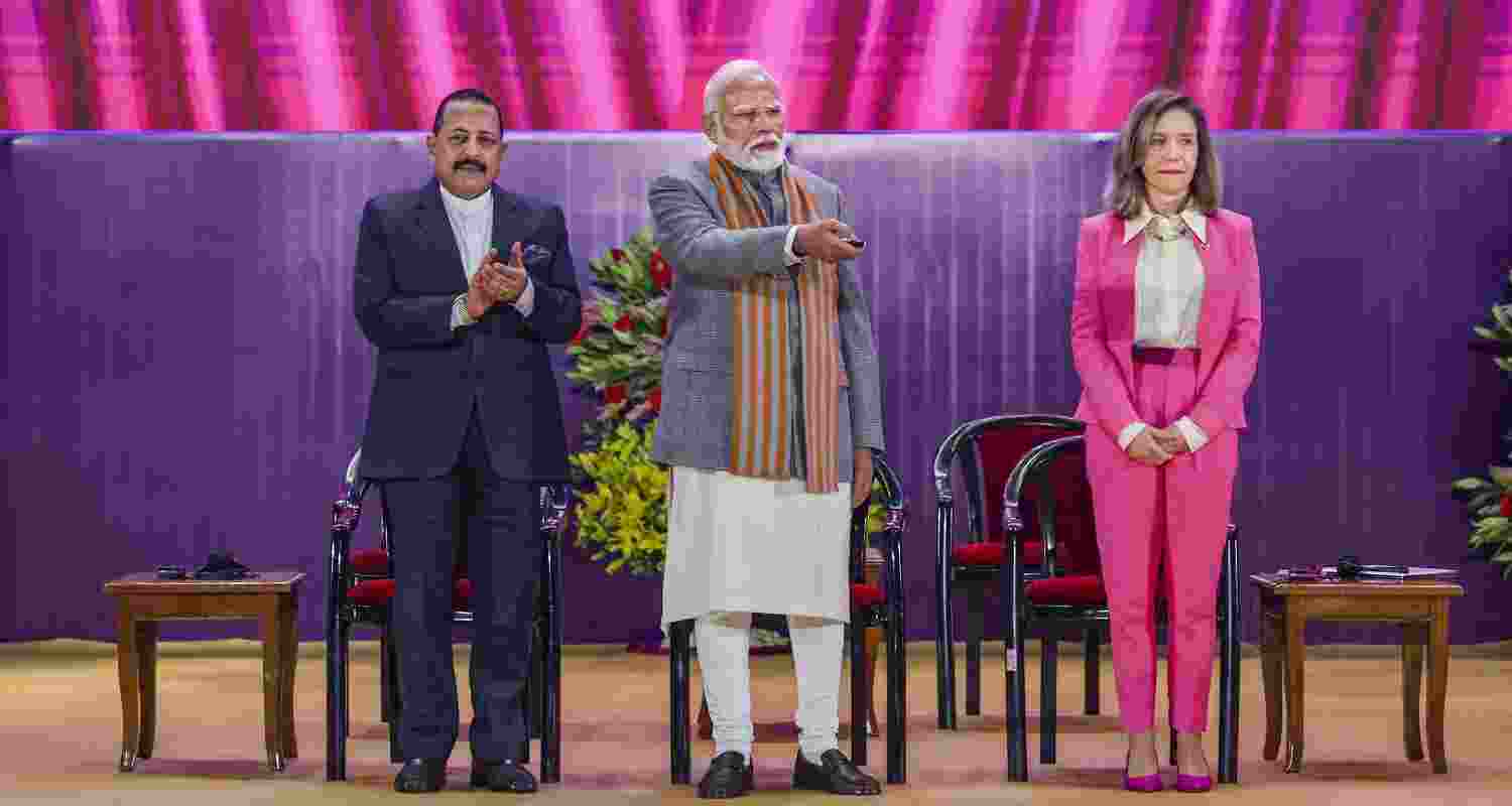 PM Modi unveils IMD Vision 2047 and commemorative coin.