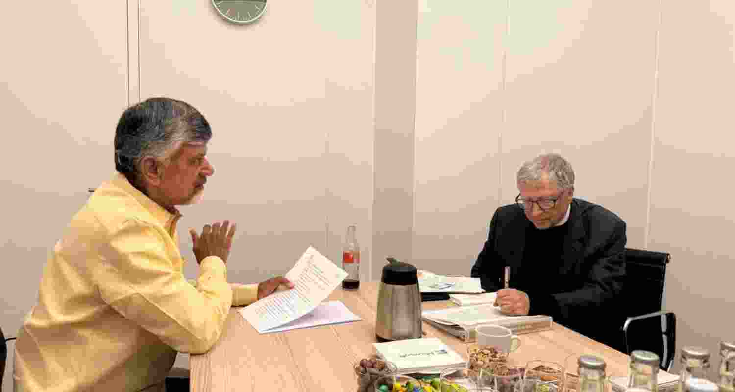 Naidu, Bill Gates discuss healthcare, AI innovation at Davos