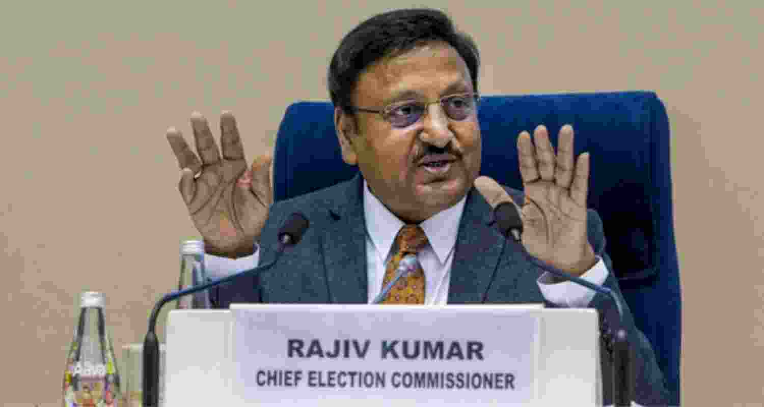Rajiv Kumar says ECI is always unfairly blamed after polls. File Photo.