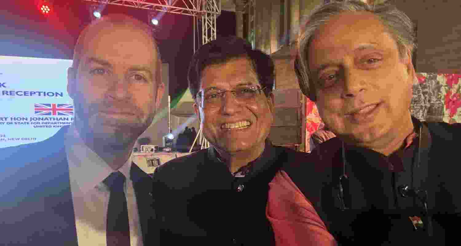 Tharoor hails hails India-UK FTA revival, posts selfies