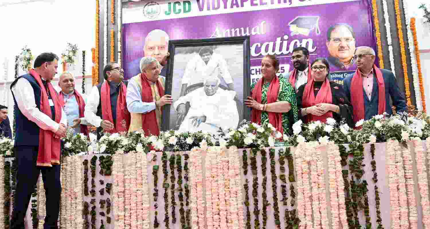 Vice President Jagdeep Dhankhar tells students to think big and innovate at Convocation of Jan Nayak Chaudhary Devi Lal Vidyapeeth.