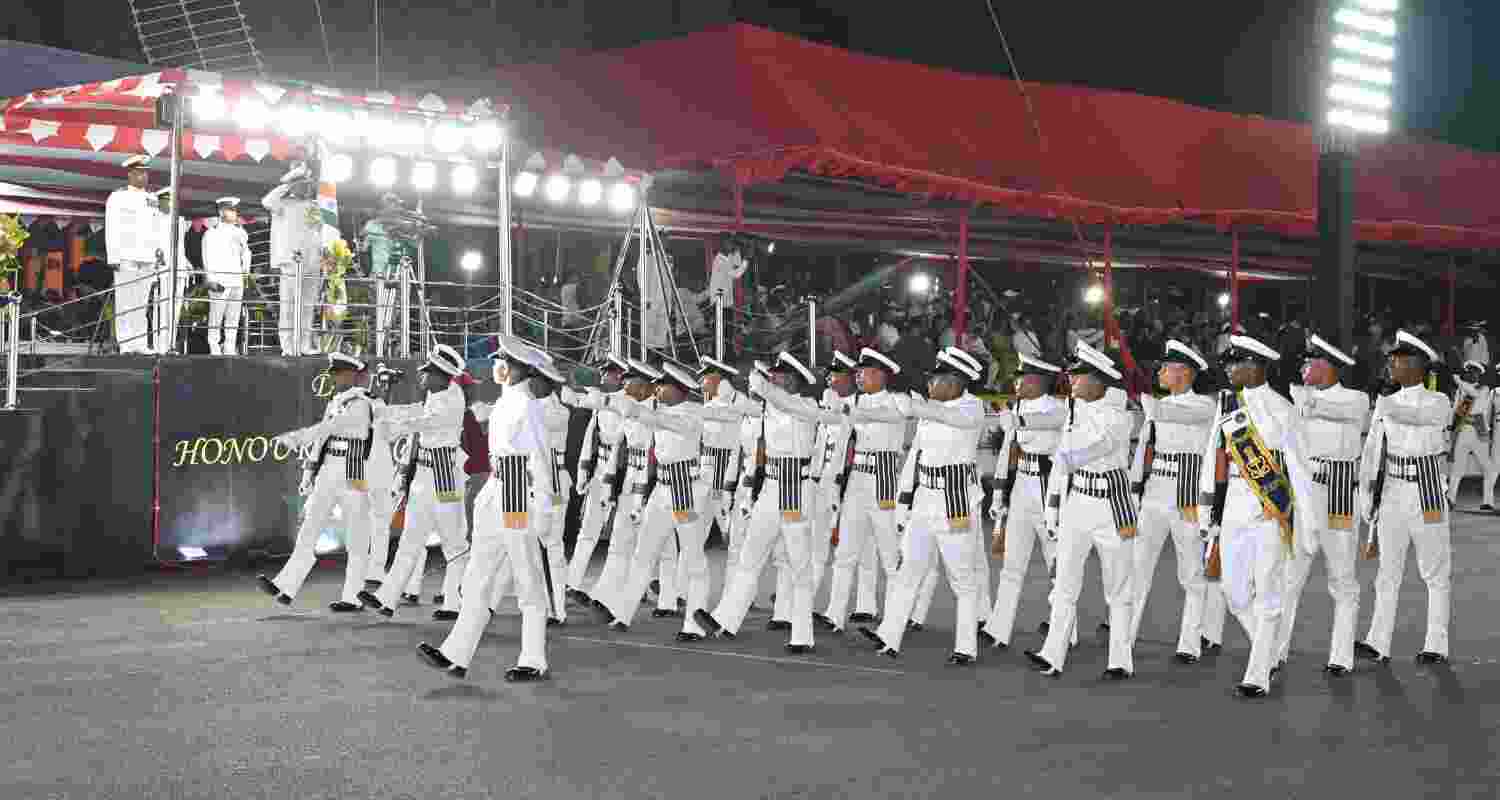 Passing Out Parade Of Agniveer 02/24 Batch i.e 2966 Candidates Including 402 Woman at INS Chilka.