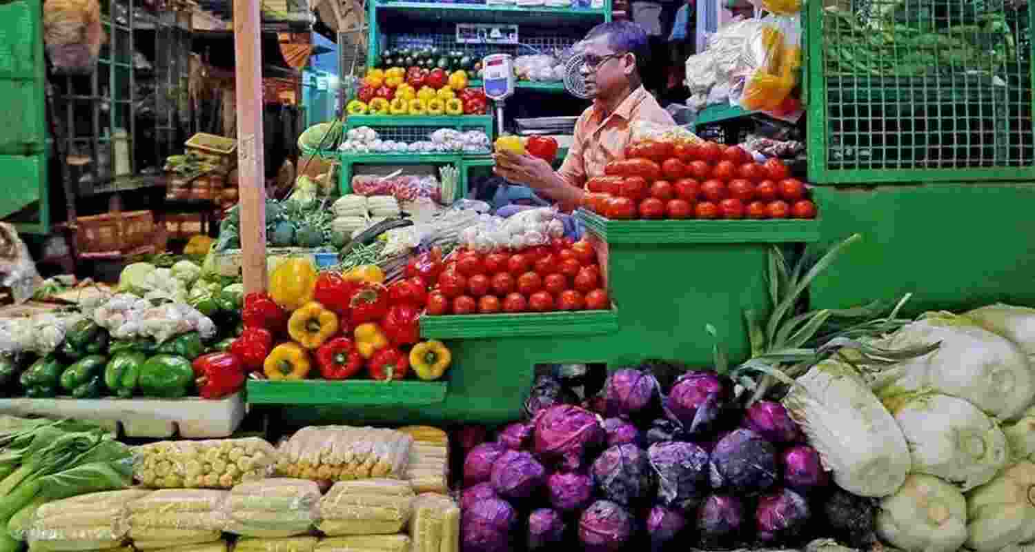 Retail food inflation eases for fourth straight month.
