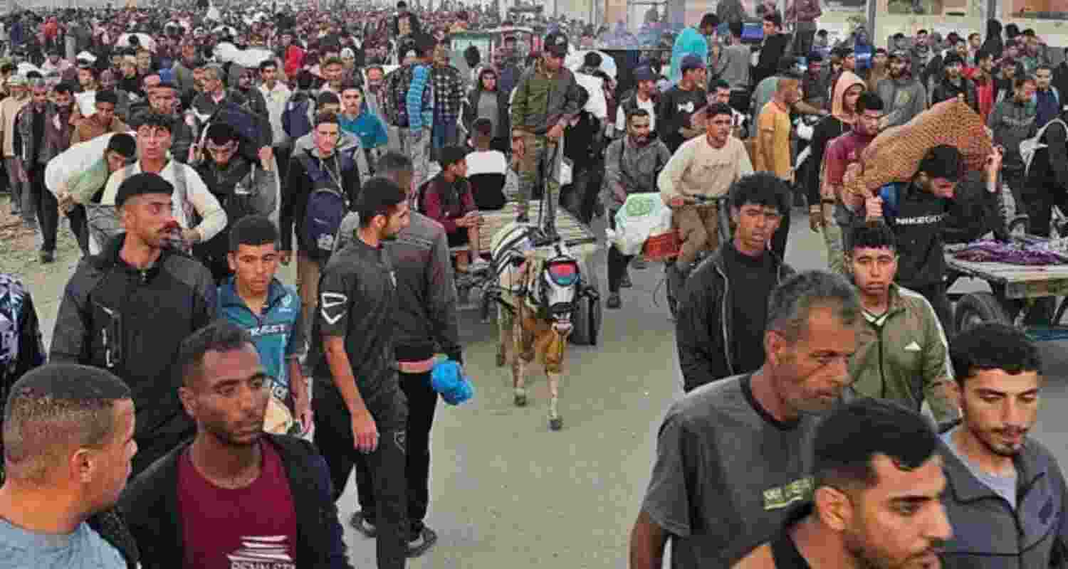 Aid line in Rafah hit by gunfire killing 20. File Photo.