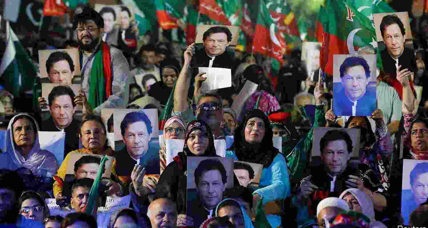 Several Top PTI Leaders Acquitted in Protest Cases. File Photo of Imran Khan's rally.